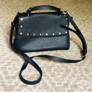 Black and Gold Crossbody Purse